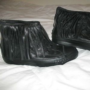 Converse woman's 7 leather fringe
